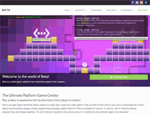 Tablet Screenshot of betathegame.com
